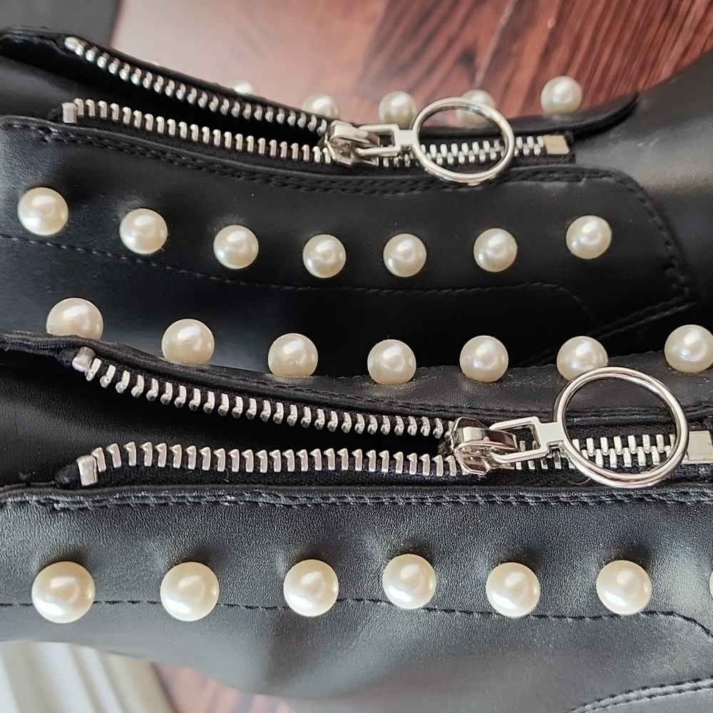 Havmoon Pearl Zip Ankle Army Platform Boots - Picture 4 of 7
